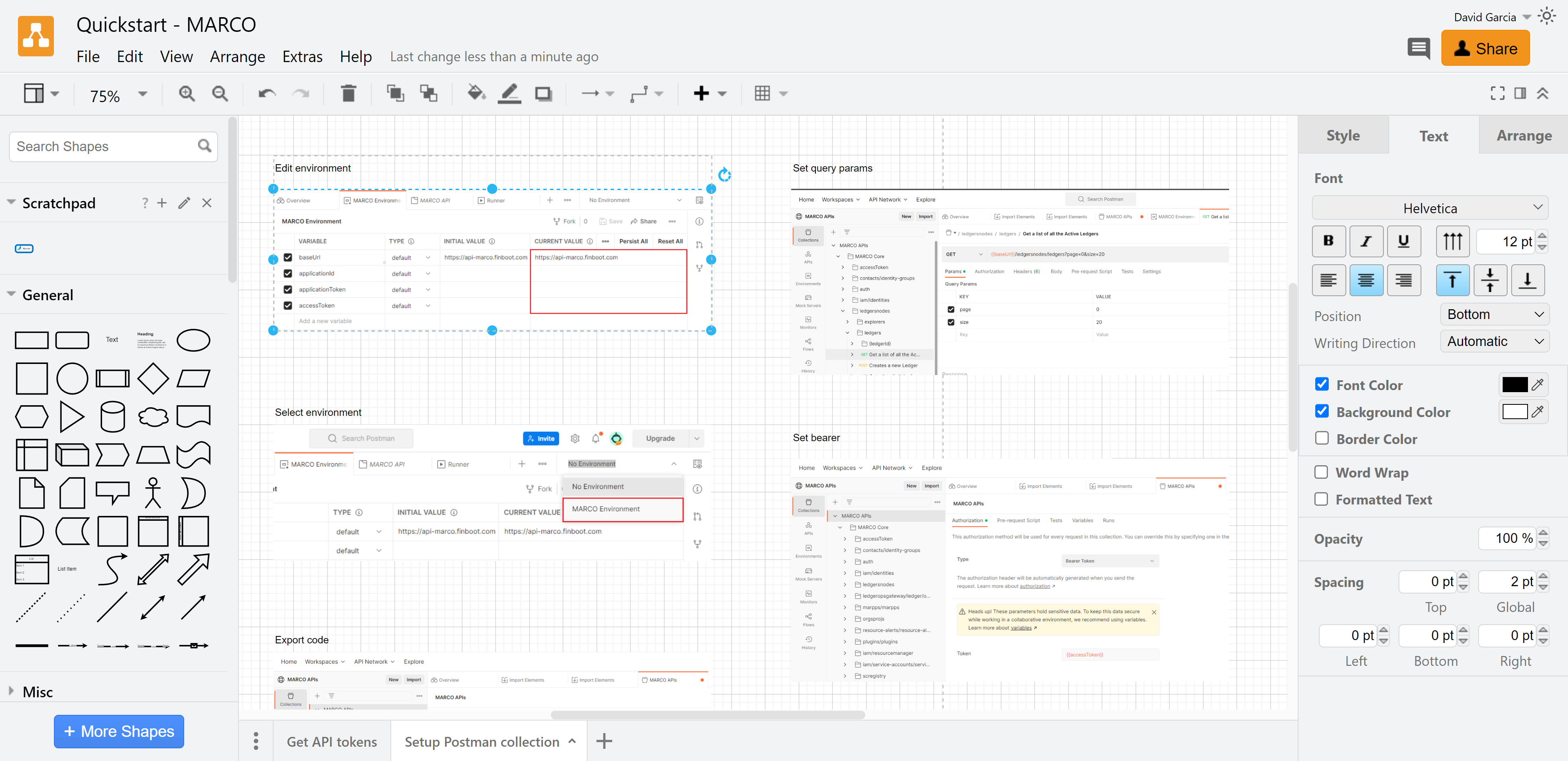 Managing screenshots with Draw.io